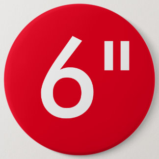 Bóton Redondo 15.24cm Modelo Vazio Crachá De  Arredondado De 6 Polegadas