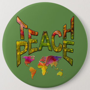 Bóton Redondo 15.24cm Movimento de Paz de Ensino
