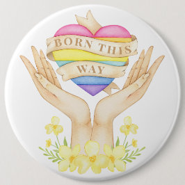 Bóton Redondo 15.24cm Nascer LGBT Dessa Maneira