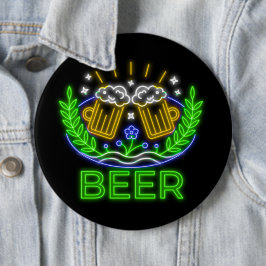 Bóton Redondo 15.24cm Neon do Festival da Cerveja Oktoberfest