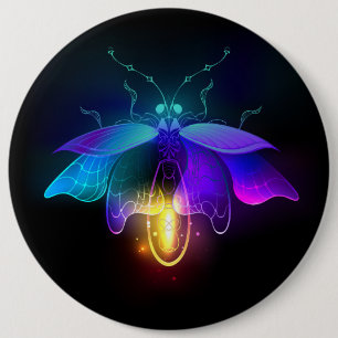 Bóton Redondo 15.24cm Neon Firefly a preto