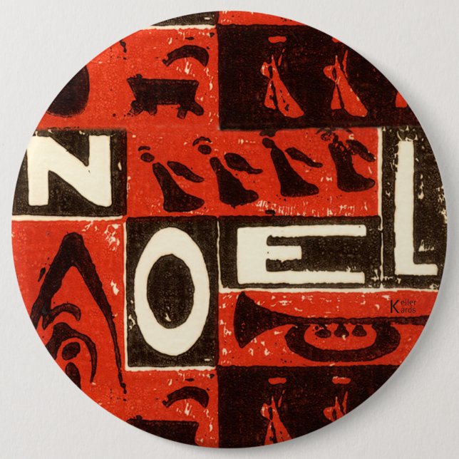 Bóton Redondo 15.24cm Noel Red (Frente)