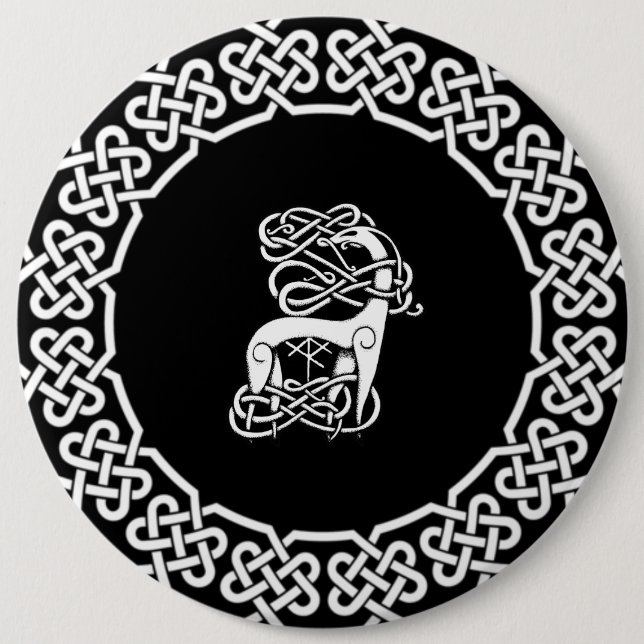 Bóton Redondo 15.24cm Nórdico/Célula Nórdica (Frente)