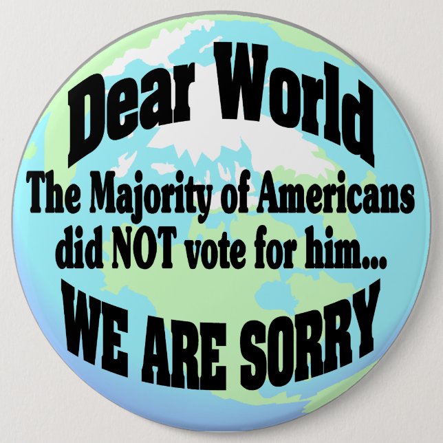 Bóton Redondo 15.24cm nós somos pesarosos (Frente)