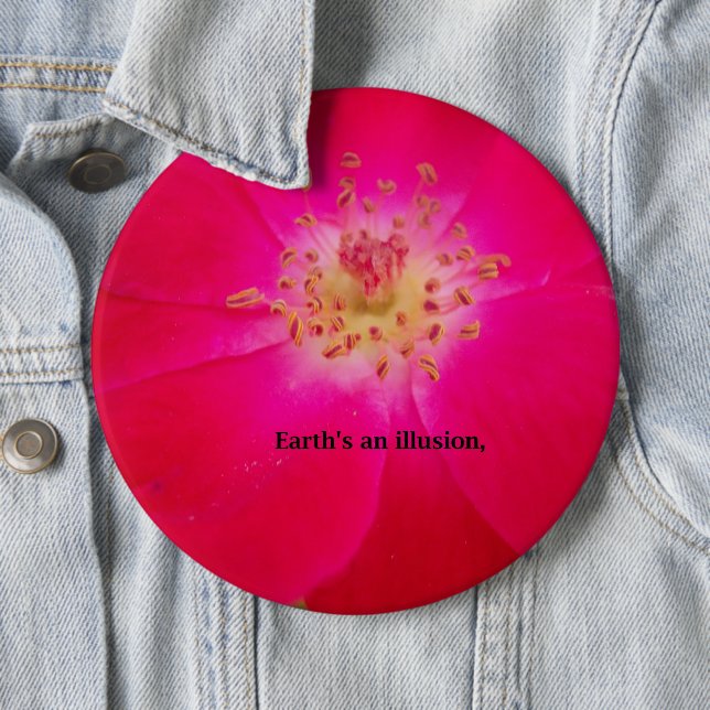 Bóton Redondo 15.24cm O Rosa Cósmico: Design de Decepção da Natureza (In Situ)