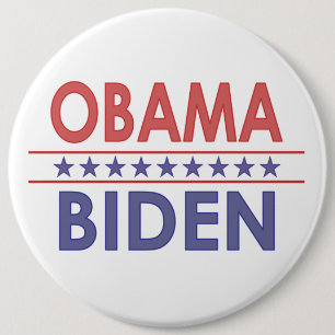 Bóton Redondo 15.24cm Obama-Biden