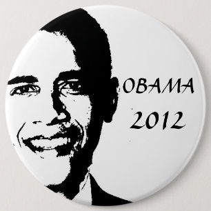 Bóton Redondo 15.24cm Obama para 2012