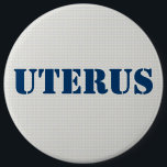 Bóton Redondo 15.24cm Obsessão Uterus GOP - Pró-Democrata<br><div class="desc">Botão pró-escolha pró-democrático da obsessão do útero do G O P. Texto totalmente personalizável.</div>