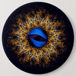 Bóton Redondo 15.24cm Olho de Fractal Mandala King