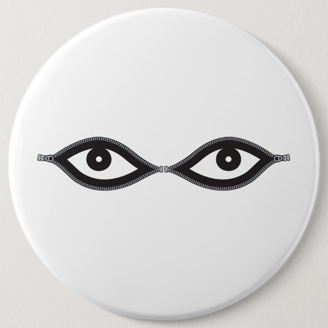 Bóton Redondo 15.24cm Olhos de Zipper (Frente)