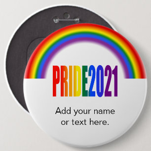Bóton Redondo 15.24cm Orgulho gay LGBT 2021