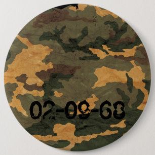 Bóton Redondo 15.24cm Padrão de Camuflagem
