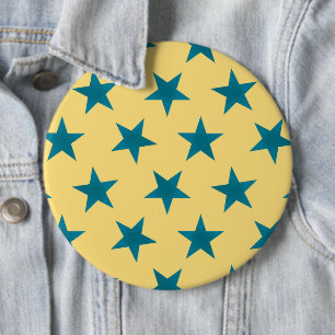 Bóton Redondo 15.24cm Padrão de estrelas de ouro 18