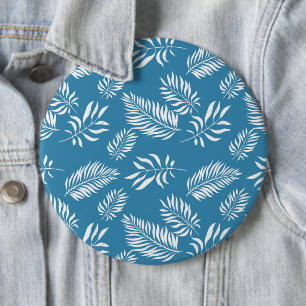 Bóton Redondo 15.24cm Padrão de Folhas 13