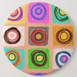 Bóton Redondo 15.24cm padrão dos círculos