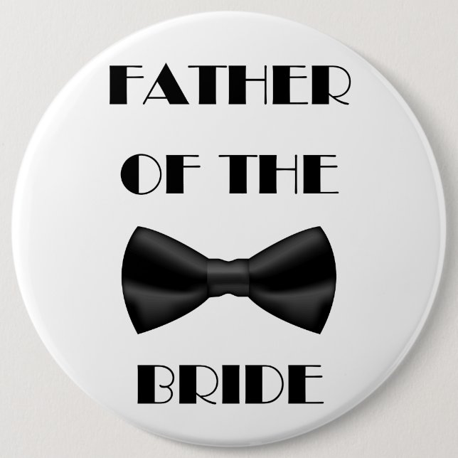 Bóton Redondo 15.24cm Pai da Noiva (Frente)