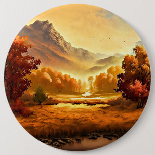 Bóton Redondo 15.24cm Paintagem do outono-68754