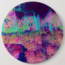 Paisagem Impressionista Roxa e Rosa Quente