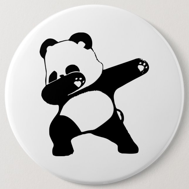 Bóton Redondo 15.24cm Panda Dabbing  (Frente)