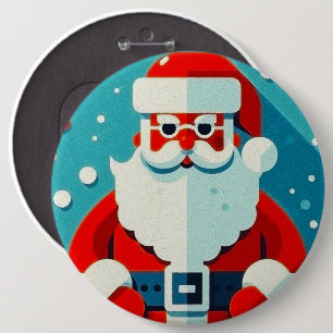 Bóton Redondo 15.24cm Papai Noel Cheio