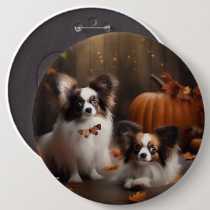 Bóton Redondo 15.24cm Papillon Puppy Autumn Delight Pumpkin