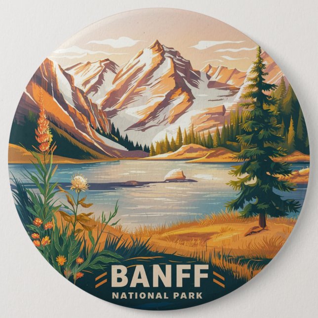 Bóton Redondo 15.24cm Parque Nacional Banff (Frente)