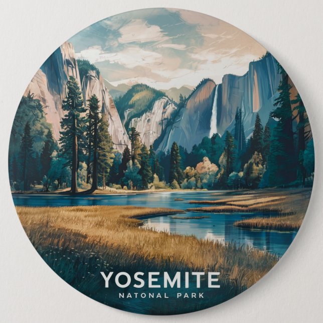 Bóton Redondo 15.24cm Parque Nacional de Yosemite (Frente)
