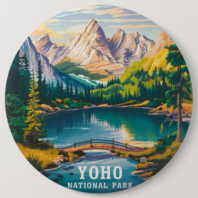 Bóton Redondo 15.24cm Parque Nacional Yoho (Frente)