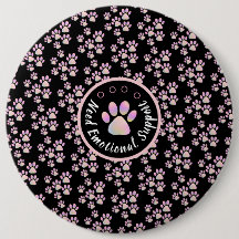 Pata de animais rosa personalizada