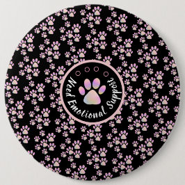 Bóton Redondo 15.24cm Pata de animais rosa personalizada