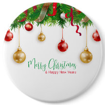 Pavimento de Fúria de Natal Elegante com ornamento