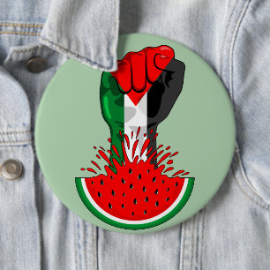 Bóton Redondo 15.24cm Pé de resistência da Palestina em Watermelon