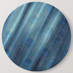 Bóton Redondo 15.24cm Peacocks e Emerald Green Metalical Silk