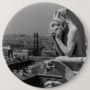 Bóton Redondo 15.24cm Pensador da catedral de France Paris Notre Dame do