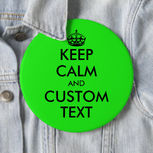 Bóton Redondo 15.24cm Personalizado engraçado Manter o colossal neon ve
