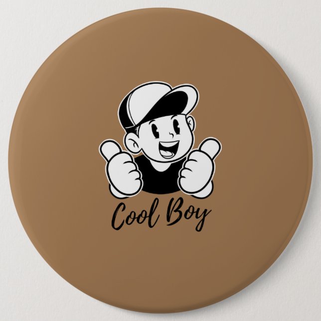 Bóton Redondo 15.24cm Personalize seu estilo com Designs de botões exclu (Frente)