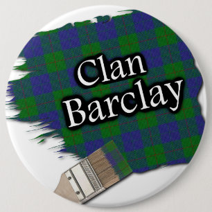 Bóton Redondo 15.24cm Pincel de Pintura de Tartan Barclay Clan
