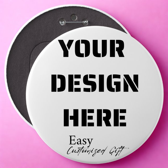 Bóton Redondo 15.24cm Pino de Botão Redondo Extra Grande 6" (Criador carregado)