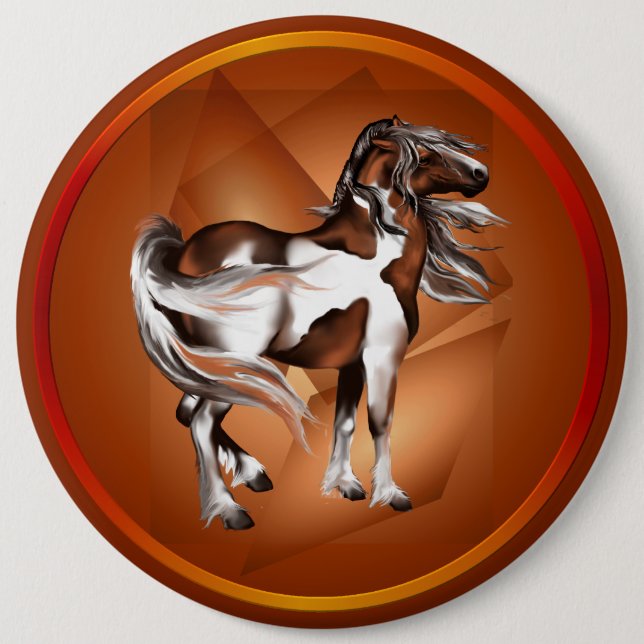 Bóton Redondo 15.24cm Pinte o botão (Frente)