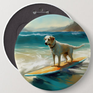 Bóton Redondo 15.24cm Pintura de Surf na Praia do Pastor da Anatólia