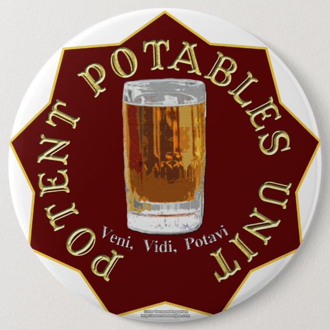 Bóton Redondo 15.24cm PPU (unidade poderoso) de Potables (vermelho) (Frente)