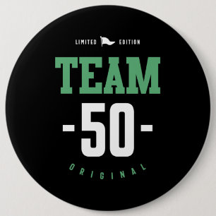 Bóton Redondo 15.24cm Presente de aniversário de 50 anos