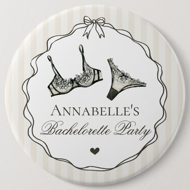 Bóton Redondo 15.24cm Presente de festa de despedida de solteira com lin (Frente)