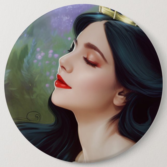 Bóton Redondo 15.24cm Princesa (Frente)