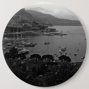 Bóton Redondo 15.24cm Principado de Mônaco Vintage O porto 1970