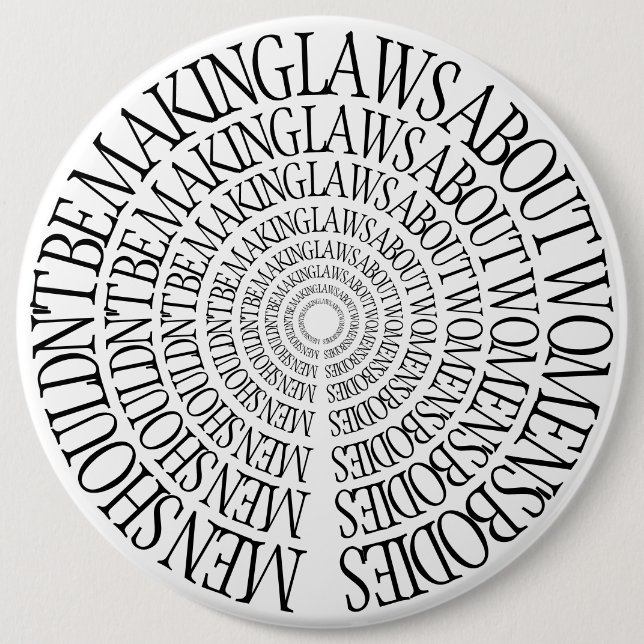 Bóton Redondo 15.24cm Pro escolha - Pin feminista (Frente)