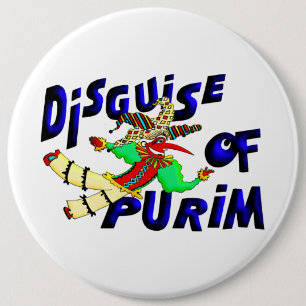 Bóton Redondo 15.24cm Purim Disguise