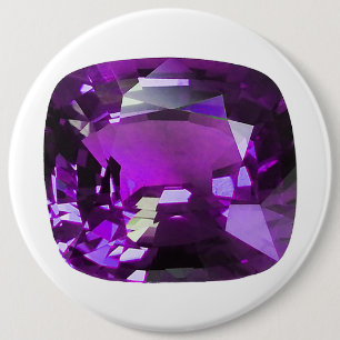 Bóton Redondo 15.24cm Púrpura de Gemstone de Tanzanite