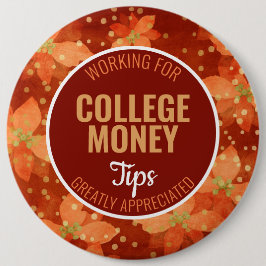 Bóton Redondo 15.24cm Red Poinsettia | Dicas Apreciadas | Dinheiro Colég