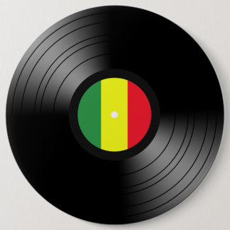 Bóton Redondo 15.24cm Reggae do vinil